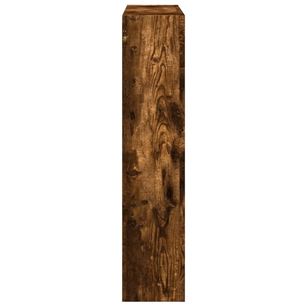 VidaXL Haardombouw 81x18x82 cm bewerkt hout gerookt eikenkleurig