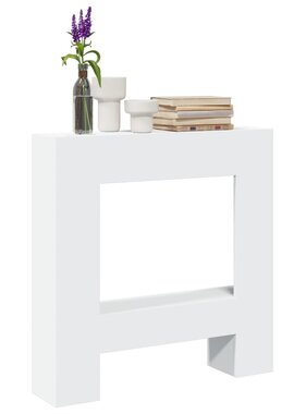 VidaXL Haardombouw 81x18x82 cm bewerkt hout wit