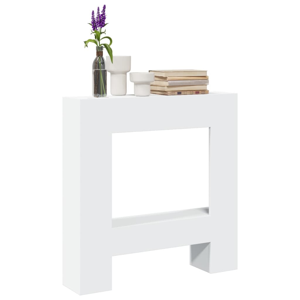 VidaXL Haardombouw 81x18x82 cm bewerkt hout wit