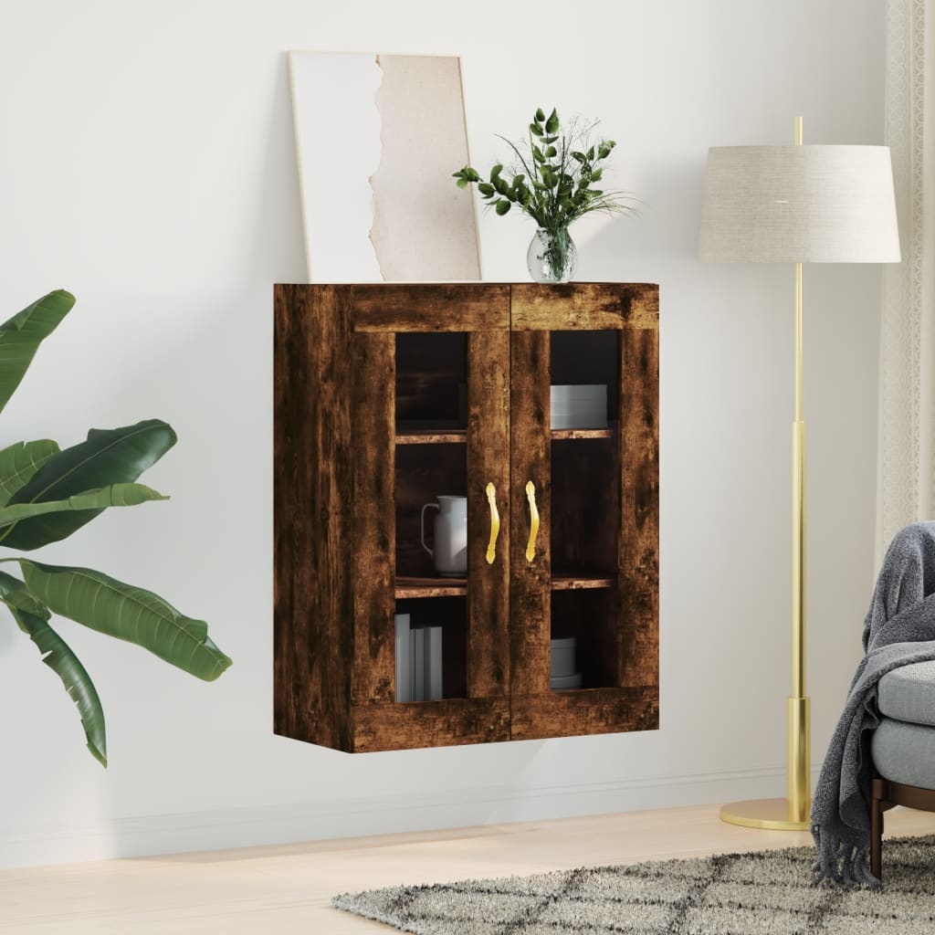 VidaXL Hangkast 69,5x34x90 cm gerookt eikenkleurig