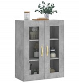 VidaXL Hangkast 69,5x34x90 cm betongrijs