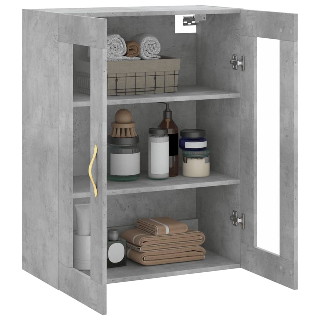 VidaXL Hangkast 69,5x34x90 cm betongrijs