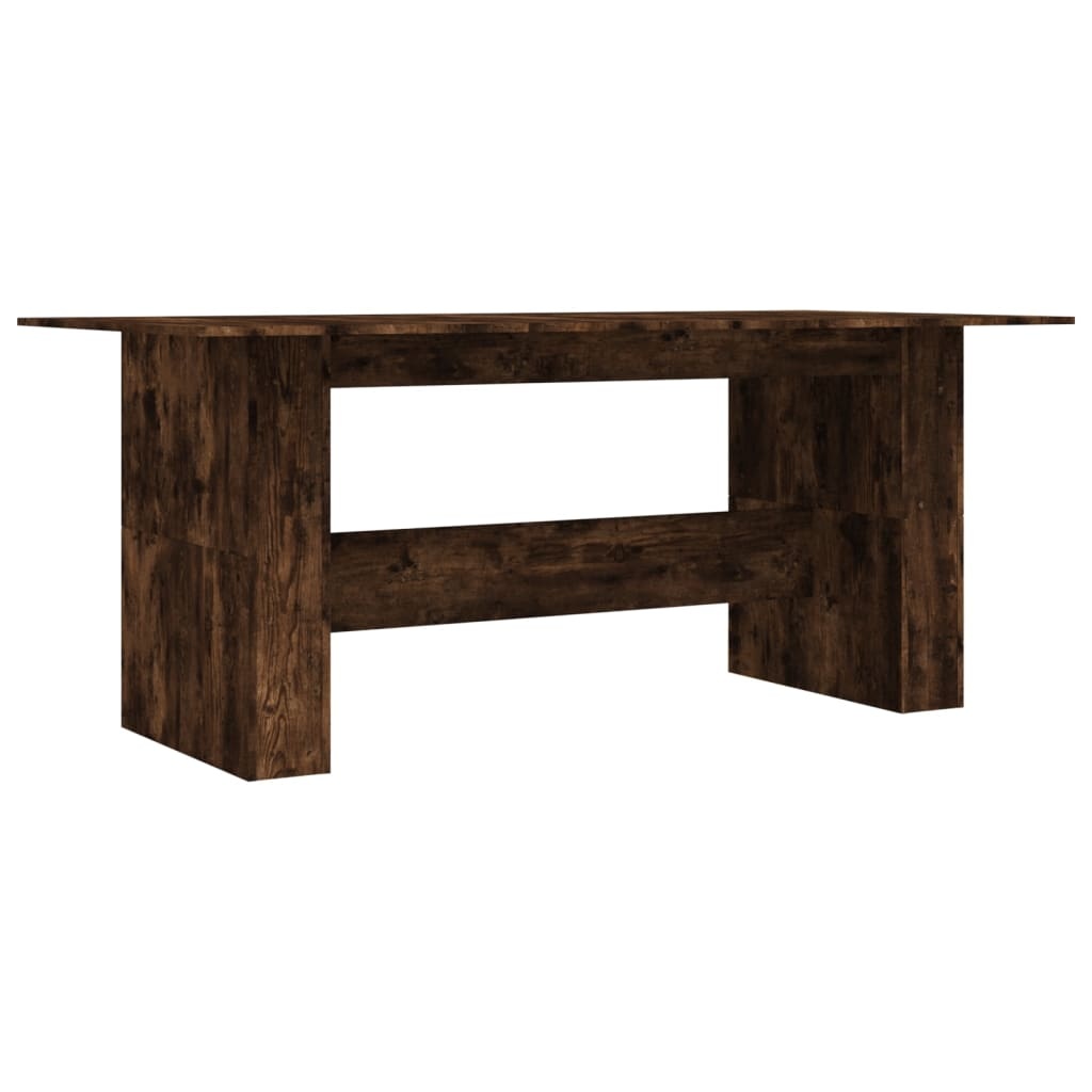 VidaXL Eettafel 180x90x76 cm bewerkt hout gerookt eikenkleurig