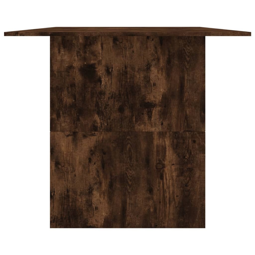 VidaXL Eettafel 180x90x76 cm bewerkt hout gerookt eikenkleurig