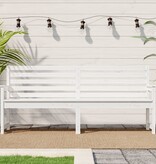 VidaXL Tuinbank 203,5x48x91,5 cm massief grenenhout wit