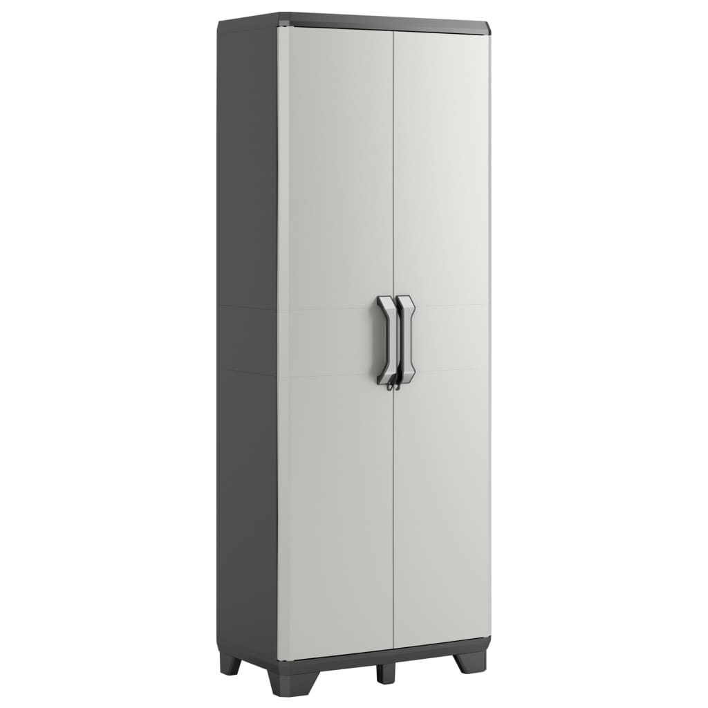 VidaXL Opbergkast Gear 182 cm zwart en grijs