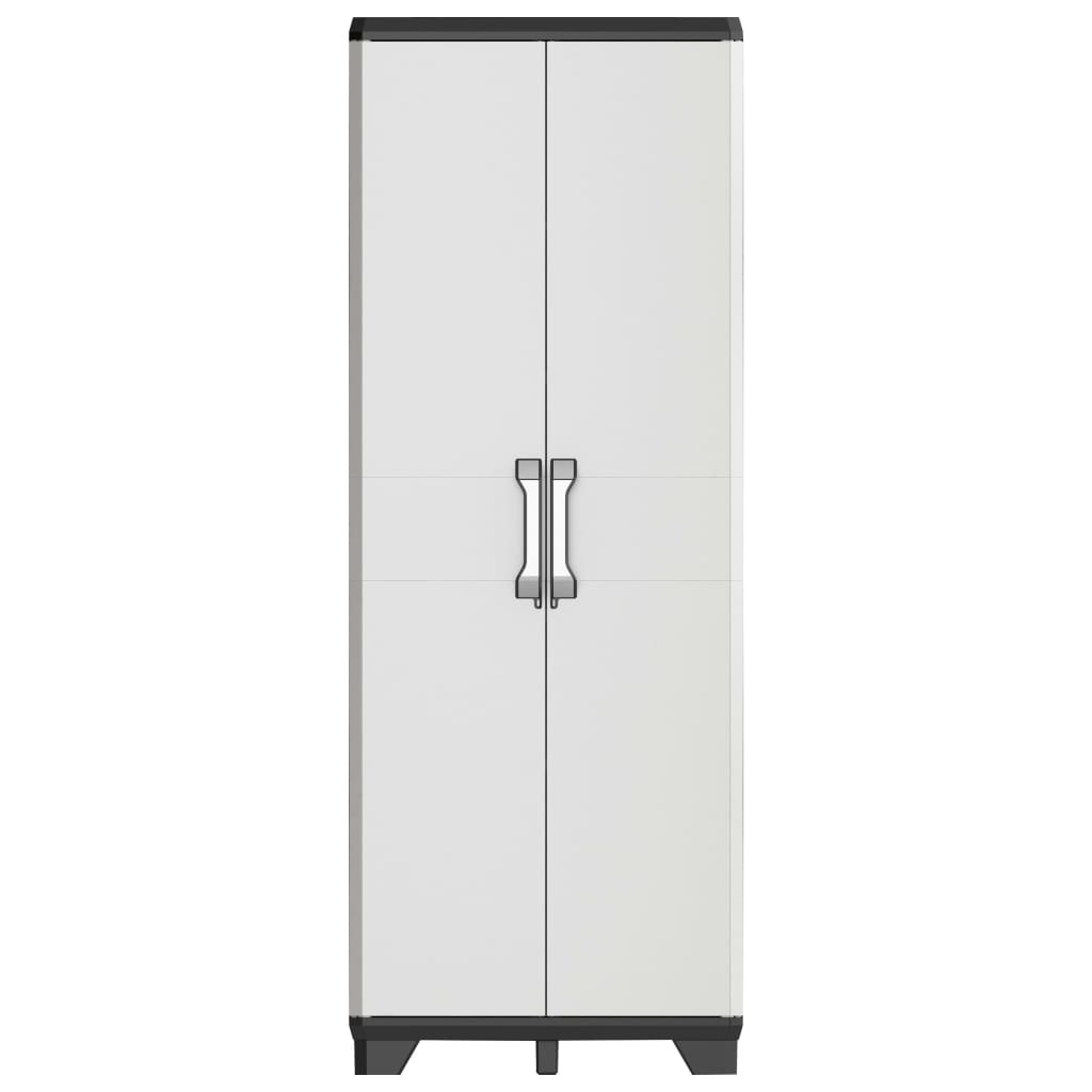 VidaXL Opbergkast Gear 182 cm zwart en grijs