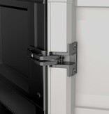 VidaXL Opbergkast Gear 182 cm zwart en grijs