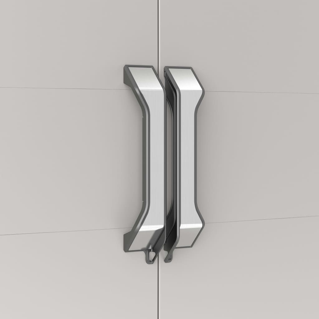 VidaXL Opbergkast Gear 182 cm zwart en grijs