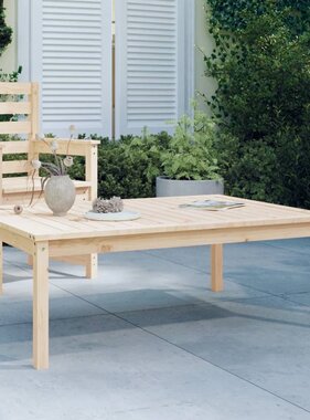 VidaXL Tuintafel 121x82,5x45 cm massief grenenhout