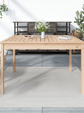 VidaXL Tuintafel 121x82,5x76 cm massief grenenhout