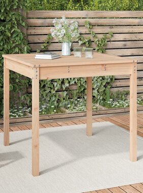 VidaXL Tuintafel 82,5x82,5x76 cm massief grenenhout