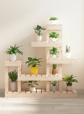 VidaXL Plantenstandaard 92x25x97 cm massief grenenhout