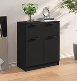 VidaXL Dressoir 60x30x70 cm bewerkt hout zwart