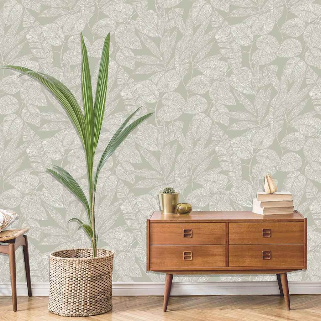 VidaXL DUTCH WANDBEKLEDING Behang Lorena Imotif Groen