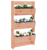 VidaXL Plantenbak wandmontage 3-laags 60x18,5x110 cm douglashout