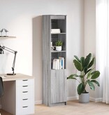 VidaXL Hoge kast 37,5x35x180 cm spaanplaat grijs sonoma