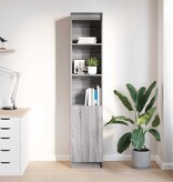 VidaXL Hoge kast 37,5x35x180 cm spaanplaat grijs sonoma