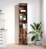 VidaXL Hoge kast 37,5x35x180 cm spaanplaat gerookt eikenkleurig