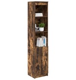 VidaXL Hoge kast 37,5x35x180 cm spaanplaat gerookt eikenkleurig