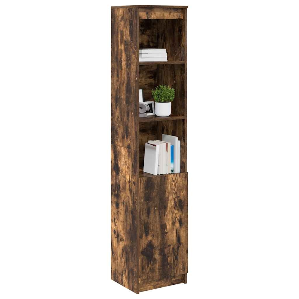 VidaXL Hoge kast 37,5x35x180 cm spaanplaat gerookt eikenkleurig