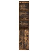 VidaXL Hoge kast 37,5x35x180 cm spaanplaat gerookt eikenkleurig