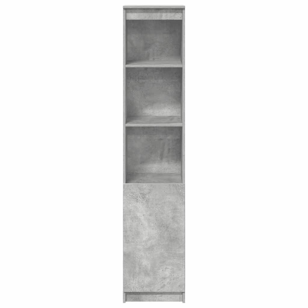 VidaXL Highboard 37,5x35x180 cm spaanplaat betongrijs