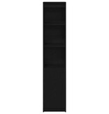 VidaXL Highboard 37,5x35x180 cm spaanplaat zwart eikenkleurig