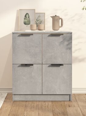 VidaXL Dressoir 60x30x70 cm bewerkt hout betongrijs
