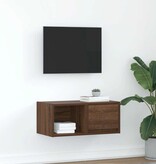 VidaXL TV-meubel 60x31x25,5 cm bewerkt hout bruin eikenkleur