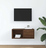 VidaXL TV-meubel 60x31x25,5 cm bewerkt hout bruin eikenkleur