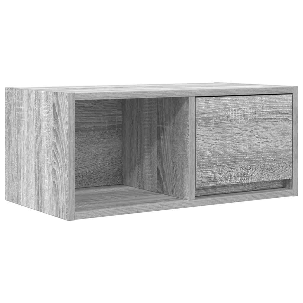 VidaXL TV-meubel 60x31x25,5 cm bewerkt hout grijs sonoma eikenkleurig