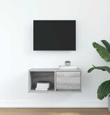 VidaXL TV-meubel 60x31x25,5 cm bewerkt hout grijs sonoma eikenkleurig