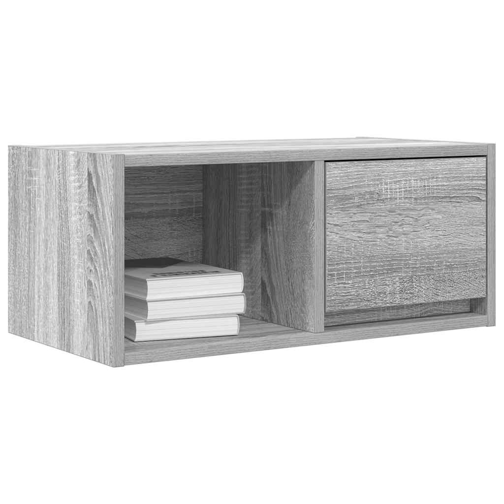 VidaXL TV-meubel 60x31x25,5 cm bewerkt hout grijs sonoma eikenkleurig
