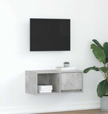 VidaXL TV-meubel 60x31x25,5 cm bewerkt hout betongrijs