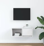 VidaXL Tv-meubel 60x31x25,5 cm bewerkt hout wit