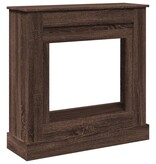 VidaXL Haardombouw 90x30x90 cm bewerkt hout bruin eikenkleurig
