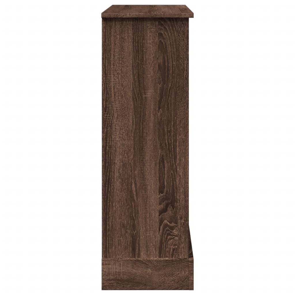 VidaXL Haardombouw 90x30x90 cm bewerkt hout bruin eikenkleurig