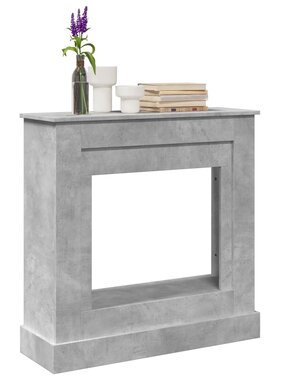 VidaXL Haardombouw 90x30x90 cm bewerkt hout betongrijs