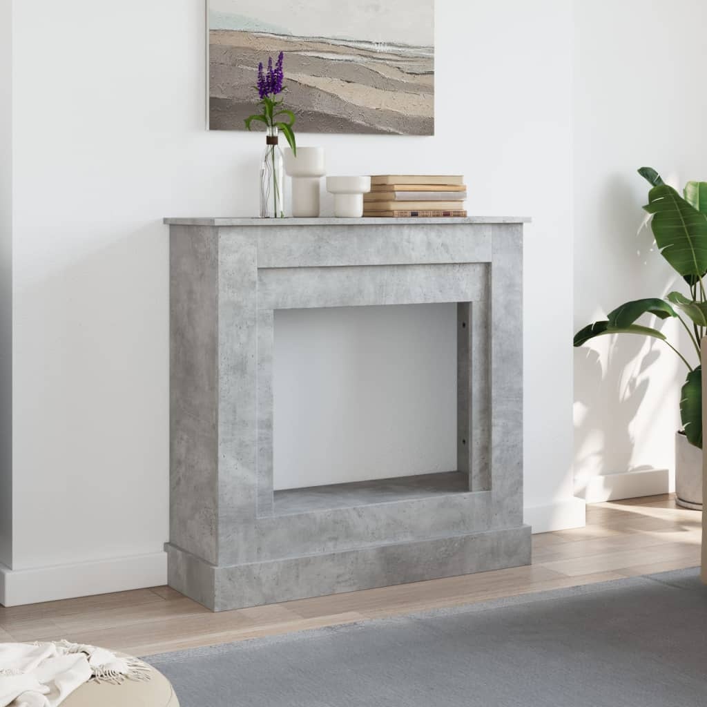 VidaXL Haardombouw 90x30x90 cm bewerkt hout betongrijs