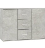 VidaXL Dressoir 91x29,5x65 cm bewerkt hout betongrijs