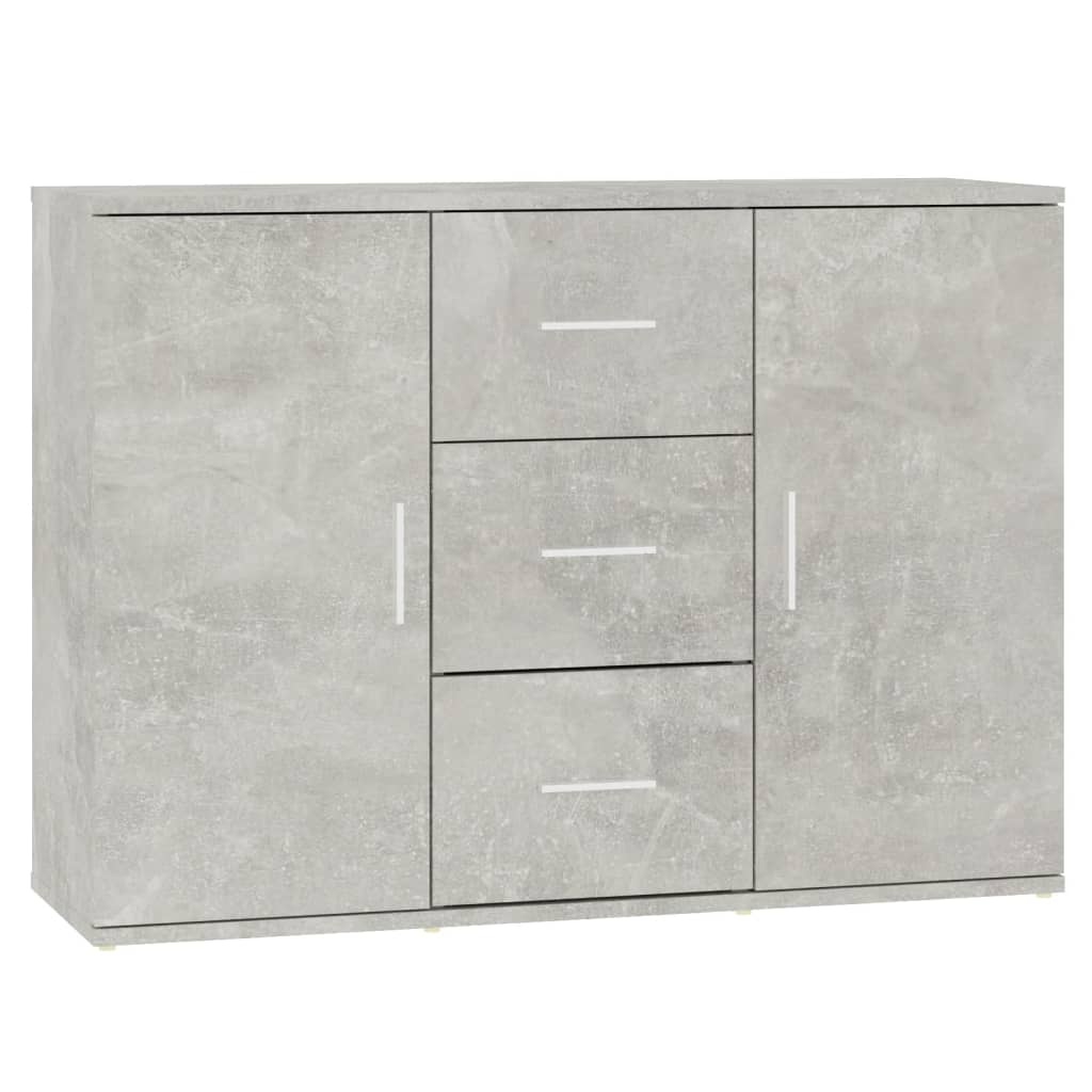 VidaXL Dressoir 91x29,5x65 cm bewerkt hout betongrijs