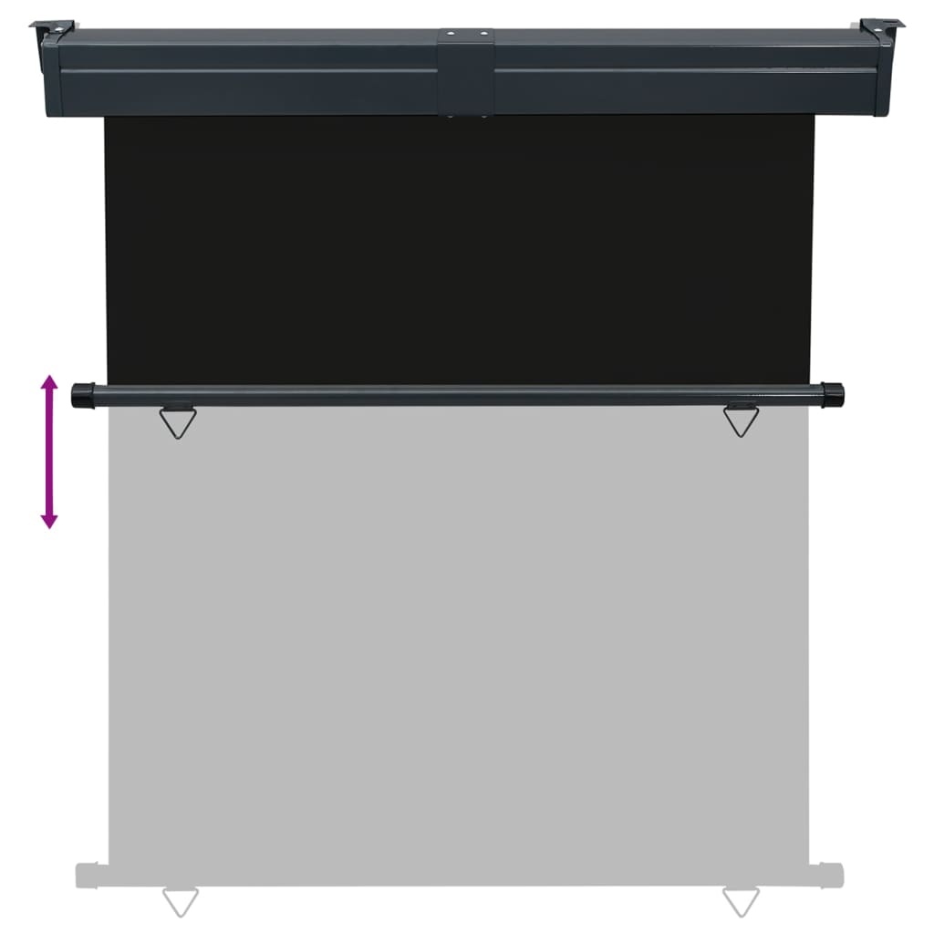 VidaXL Balkonscherm 175x250 cm zwart