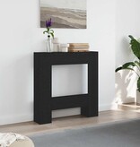 VidaXL Haardombouw 81x18x82 cm spaanplaat zwart eikenkleurig