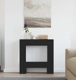 VidaXL Haardombouw 81x18x82 cm spaanplaat zwart eikenkleurig