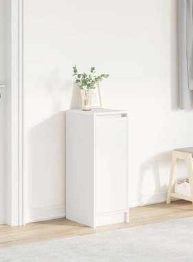 VidaXL Schoenenkast 29,5x34x76 cm bewerkt hout wit