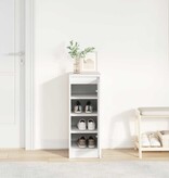 VidaXL Schoenenkast 29,5x34x76 cm bewerkt hout wit