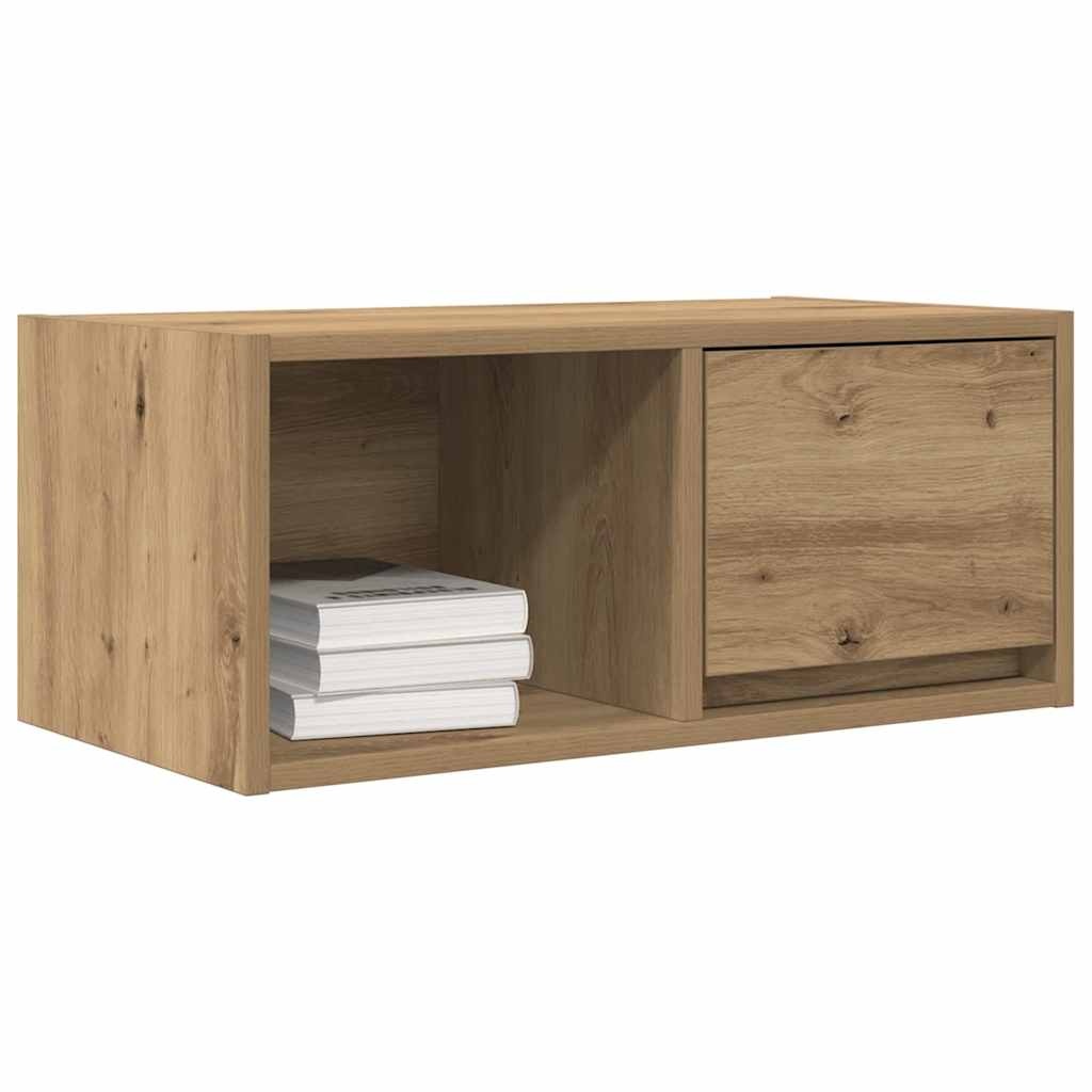 VidaXL Tv-meubelen 2 st 60x31x25,5 cm bewerkt hout artisanaal eiken