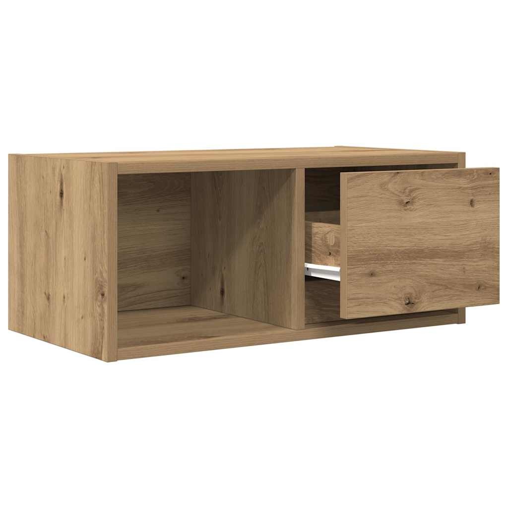 VidaXL Tv-meubelen 2 st 60x31x25,5 cm bewerkt hout artisanaal eiken