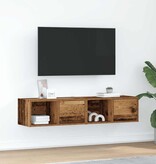 VidaXL Tv-meubels 2 st 60x31x25,5 cm bewerkt hout oud houtkleurig
